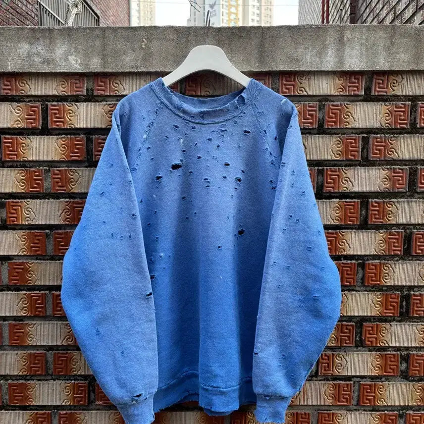 [SOLD OUT] 90s 디스트레스드 빈티지 스웻 셔츠XL(fruit of the loom