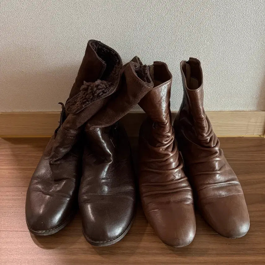 [SOLD OUT] 가죽 앵클부츠(GEOX / MANAS) 일괄 (230mm)