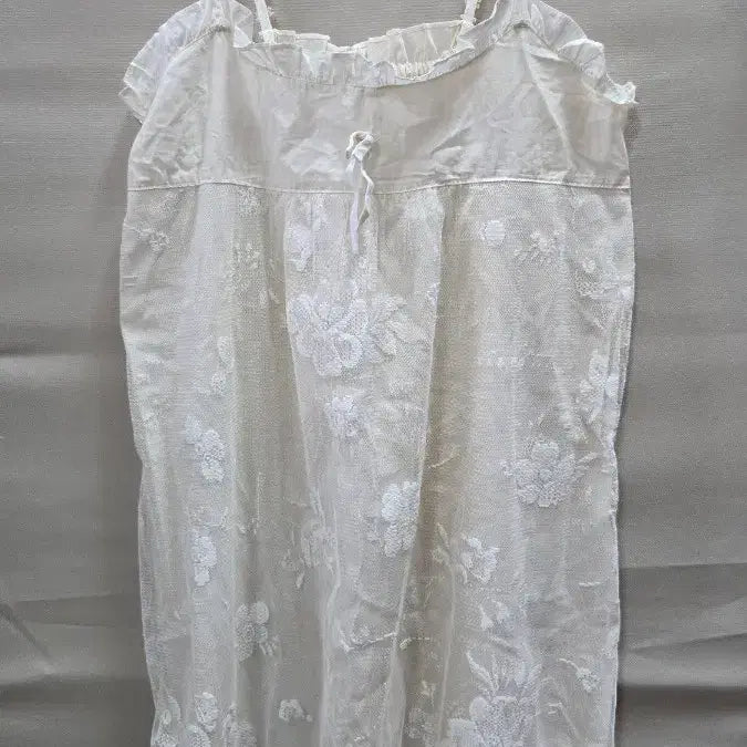 [SOLD OUT] 레이스 끈나시 원피스 아이보리