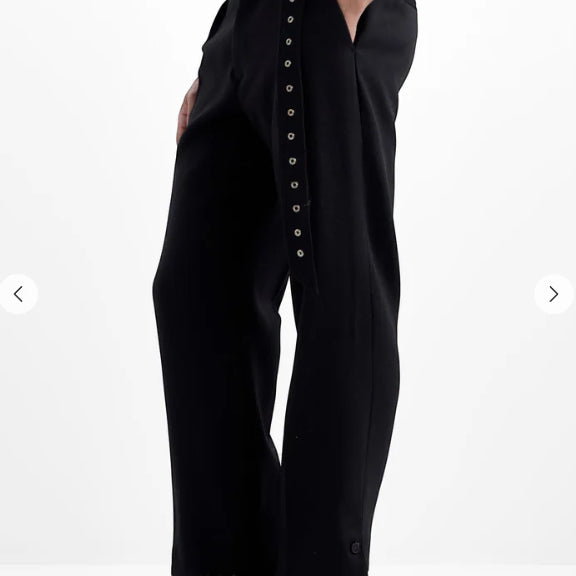 [BUNJANG] H&M Rokh Belted Wool Pants / h&m rokh 벨티드 울 팬츠 블랙 (46)