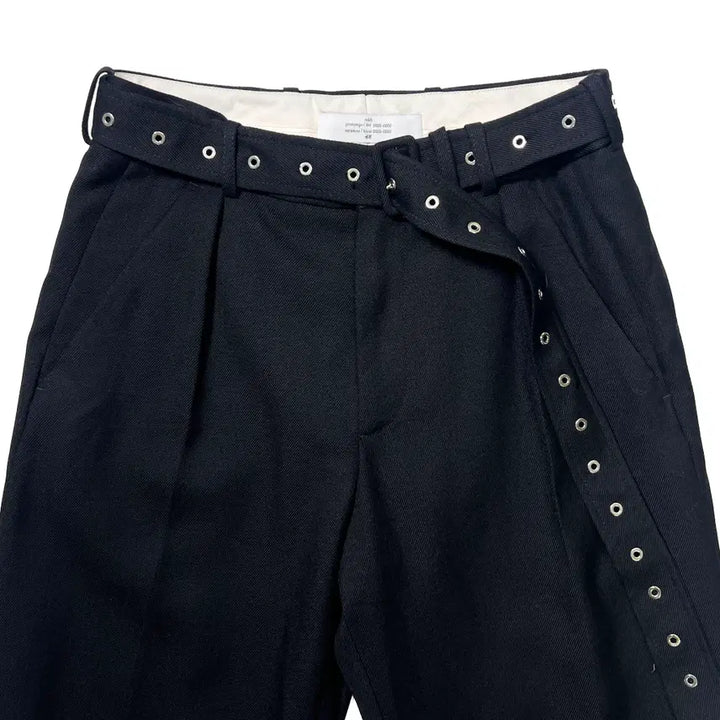 [BUNJANG] H&M Rokh Belted Wool Pants / h&m rokh 벨티드 울 팬츠 블랙 (46)