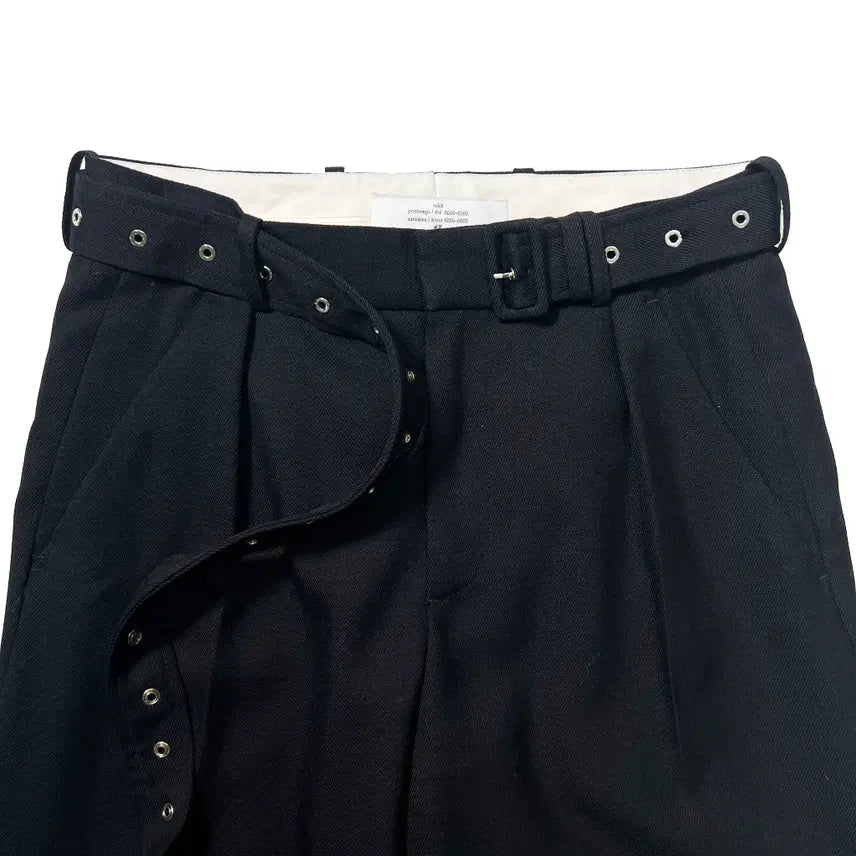 [BUNJANG] H&M Rokh Belted Wool Pants / h&m rokh 벨티드 울 팬츠 블랙 (46)