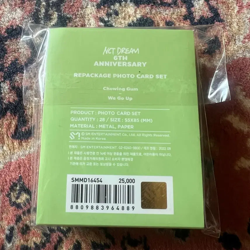 [BUNJANG] NCT DREAM 6th Anniversary Repackage Photocard Set (Sealed) / NCT DREAM 엔시티 드림 6주년 리패키지 포카 세트 미개봉