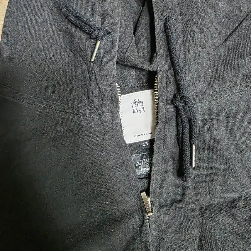 [BUNJANG] Polilter Zip Hoodie Deep Charcoal Size 3 / 폴리테루 집후디 딥 차콜 3사이즈