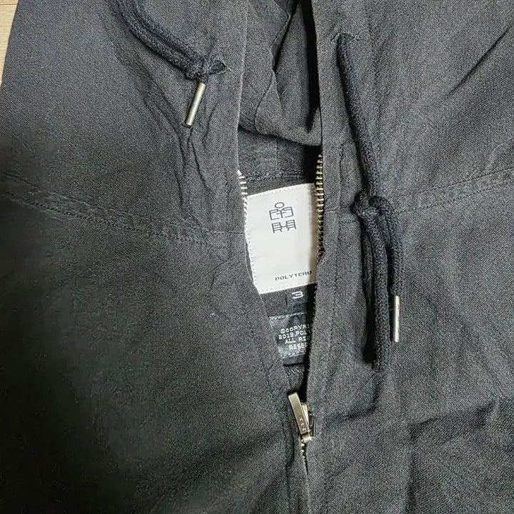 [BUNJANG] Polilter Zip Hoodie Deep Charcoal Size 3 / 폴리테루 집후디 딥 차콜 3사이즈