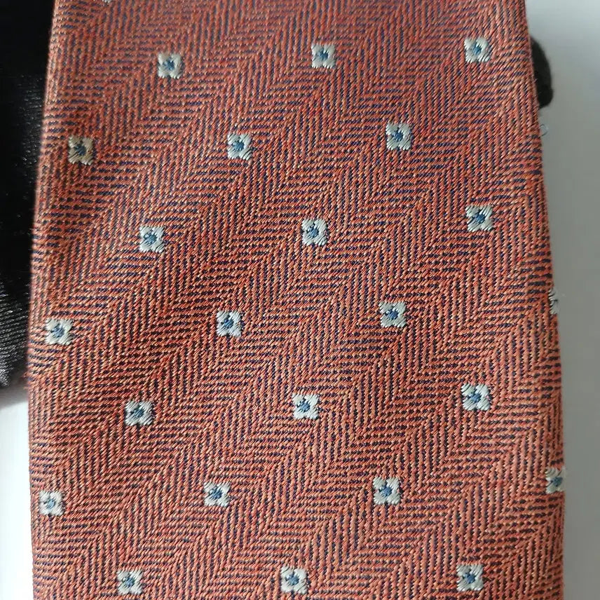 [SOLD OUT] 에스티듀퐁 실크 플라워 자수 패턴 넥타이 8cm A+~A등급 A19842