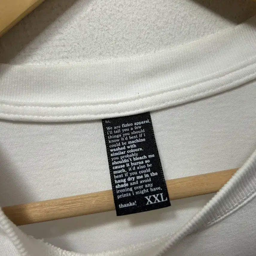[SOLD OUT] 피지코 화이트 반팔 티셔츠 로고 프린팅 2XL