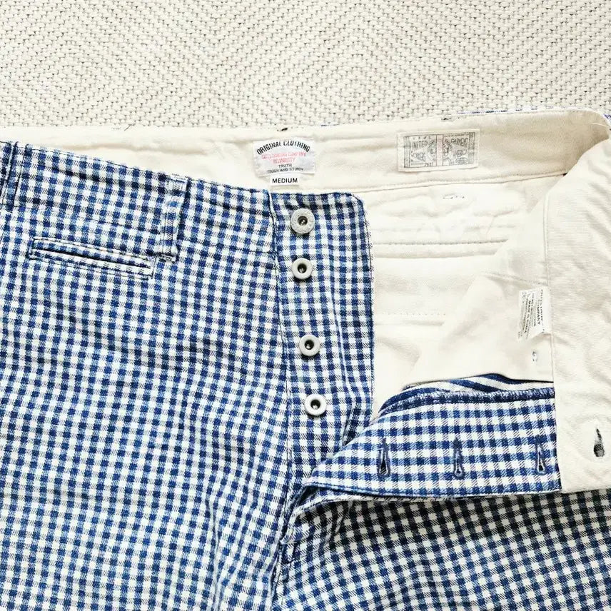 [BUNJANG] Outstanding Heavyweight Cotton Shorts ( gingham check ) / 새상품급 아웃스탠딩 헤비웨이트 코튼 쇼츠