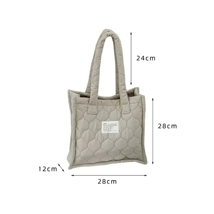 [BUNJANG] Embossed Quilted Tote Bag / 새상품) 폭신폭신 엠보싱 누빔가방