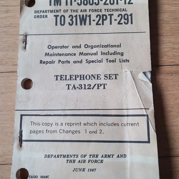 [BUNJANG] US Military TA-312/PT Field Telephone / 미군 TA-312/PT 야전 통신기 일명 딸딸이