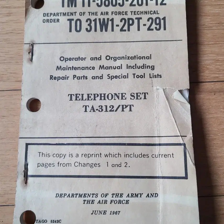 [BUNJANG] US Military TA-312/PT Field Telephone / 미군 TA-312/PT 야전 통신기 일명 딸딸이