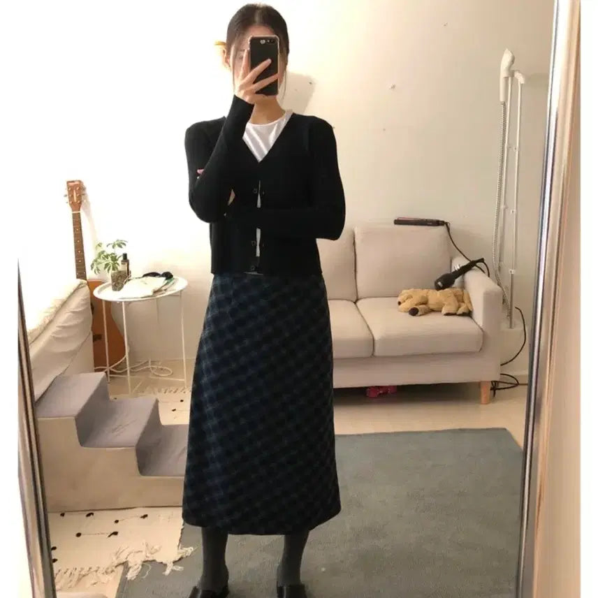 [BUNJANG] Kira Vintage Check Skirt / 키이라 빈티지 체크 스커트