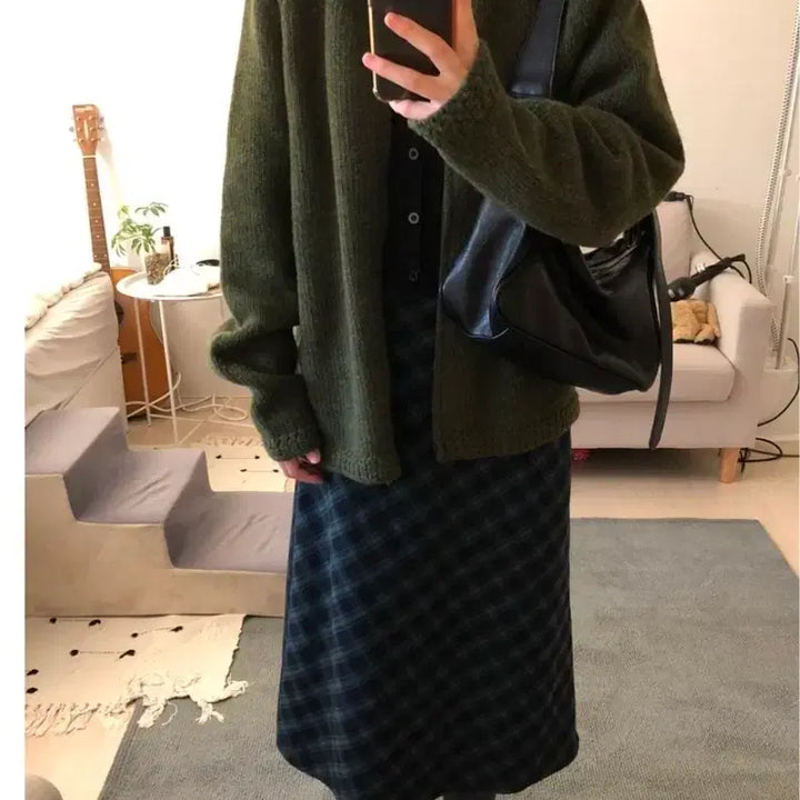[BUNJANG] Kira Vintage Check Skirt / 키이라 빈티지 체크 스커트