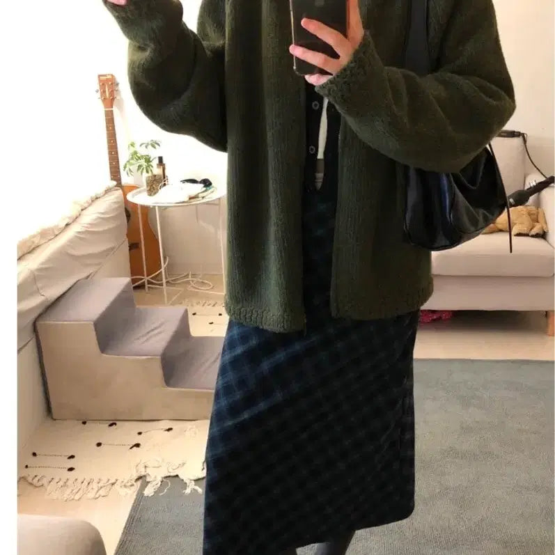 [BUNJANG] Kira Vintage Check Skirt / 키이라 빈티지 체크 스커트