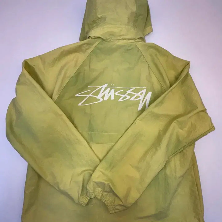 [BUNJANG] Stussy Wave Dye Beach Shell Jacket Lime XXL / 스투시 웨이브 다이 비치 쉘 자켓 라임 XXL (2XL) 사이즈 판매