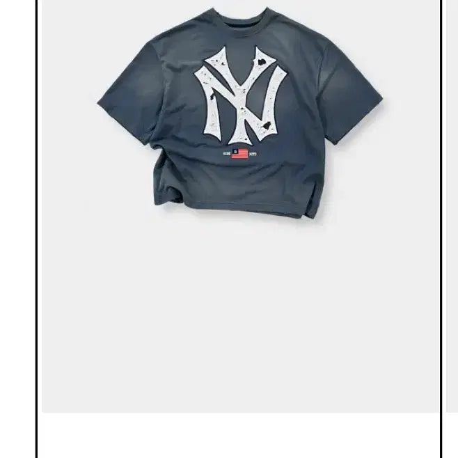 [BUNJANG] Side Service Vintage Short Sleeve T-Shirt / 사이드서비스 빈티지 반팔 NY반팔 side service