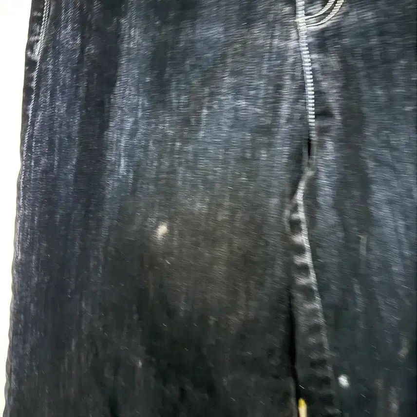 [BUNJANG] DEW E L Velvet Wide Denim Pants / 듀엘 벨벳 와이드 데님