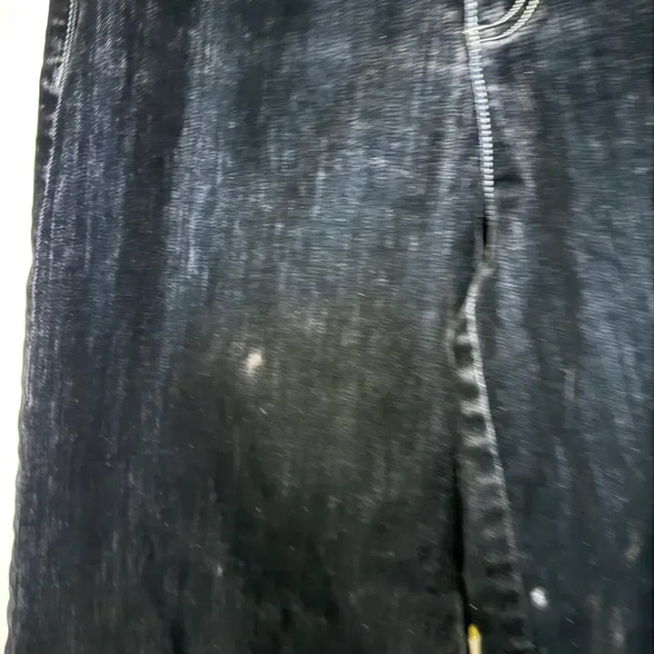 [BUNJANG] DEW E L Velvet Wide Denim Pants / 듀엘 벨벳 와이드 데님