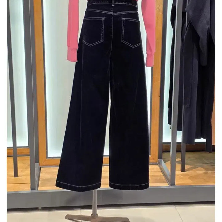 [BUNJANG] DEW E L Velvet Wide Denim Pants / 듀엘 벨벳 와이드 데님