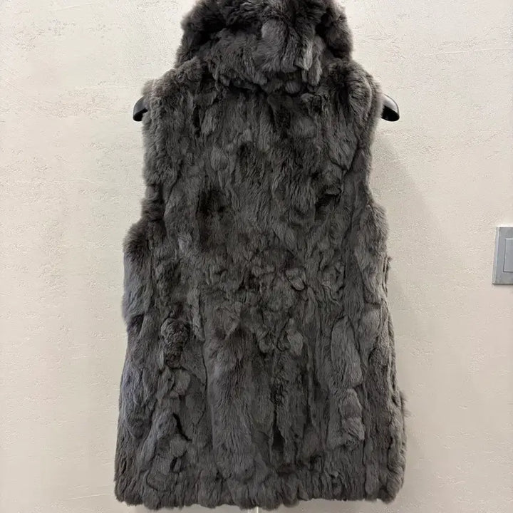 [BUNJANG] Macaw Rabbit Fur Vest / Macaw 여성 토끼털 조끼 90