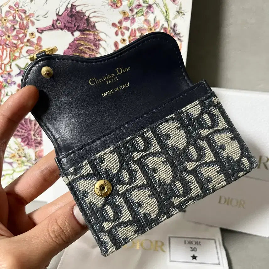 [BUNJANG] Dior Oblique Saddle Card Wallet / [새상품급] 디올 오블리크 새들 카드지갑