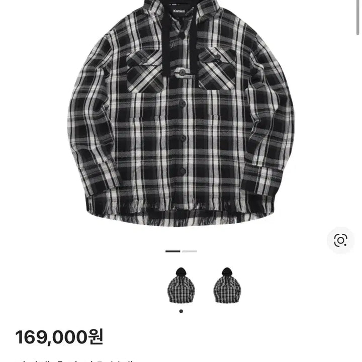 [BUNJANG] Kamien Check Hoodie Shirt / 카미엔 후드 셔츠 체크 후디 셔츠