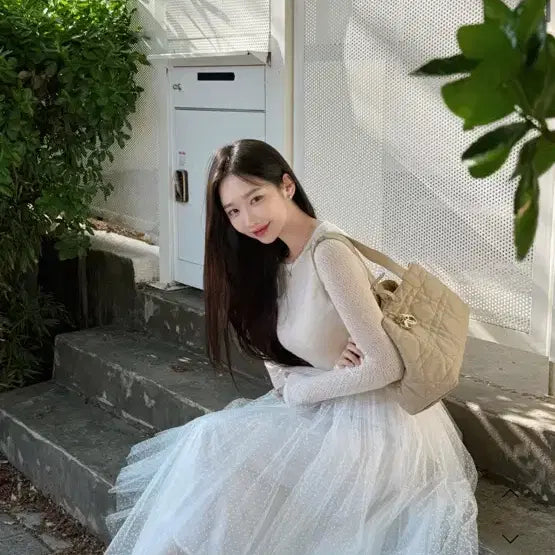 [BUNJANG] IBUVE Swan Dot Tulle Skirt - Size M / 새상품) 이부베 스완 도트 샤 스커트 M 그레이스유