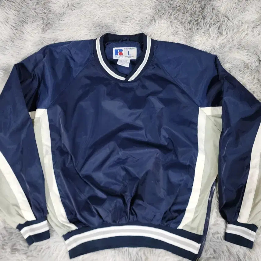 [BUNJANG] Russell Athletic Navy Windbreaker Jacket / Russell Athletic 바람막이 네이비 L 사이즈