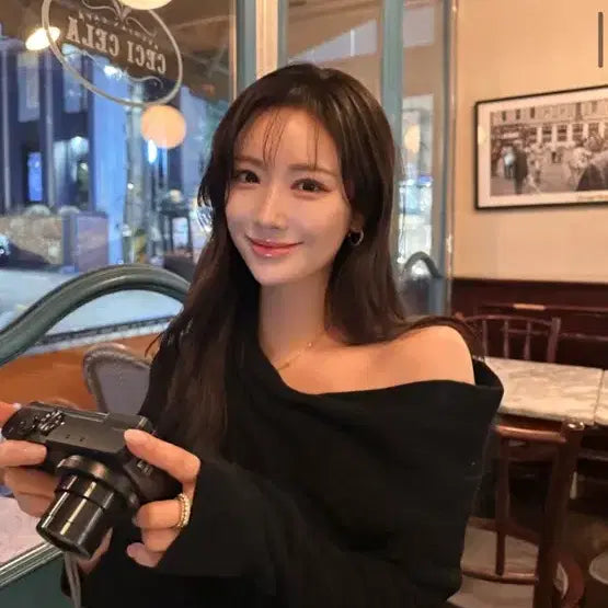 [BUNJANG] Ibuve One-Shoulder Mink Knit Dress - Black / 새상품) 이부베 원숄더 밍크 니트 원피스 블랙
