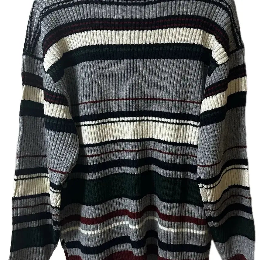 [BUNJANG] Romantic Crown Stripe Knitwear Gray / (새상품)로맨틱크라운 스프라이트 니트 웨어 그레이