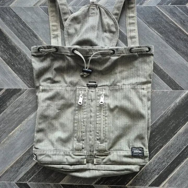 [BUNJANG] Porter Herringbone Backpack / 포터 헤링본 백팩