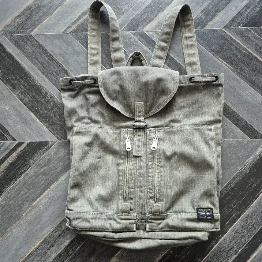 [BUNJANG] Porter Herringbone Backpack / 포터 헤링본 백팩