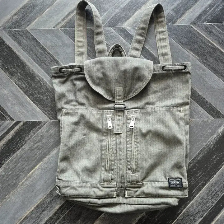 [BUNJANG] Porter Herringbone Backpack / 포터 헤링본 백팩