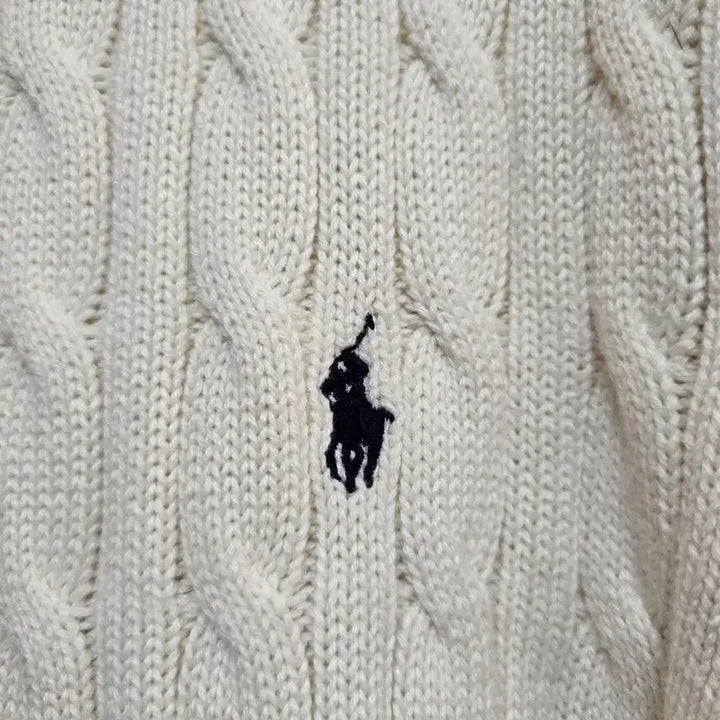 [BUNJANG] Polo Ralph Lauren Cream Cable Knit Sweater / 폴로 랄프로렌 정품 남성 크림 케이블 니트