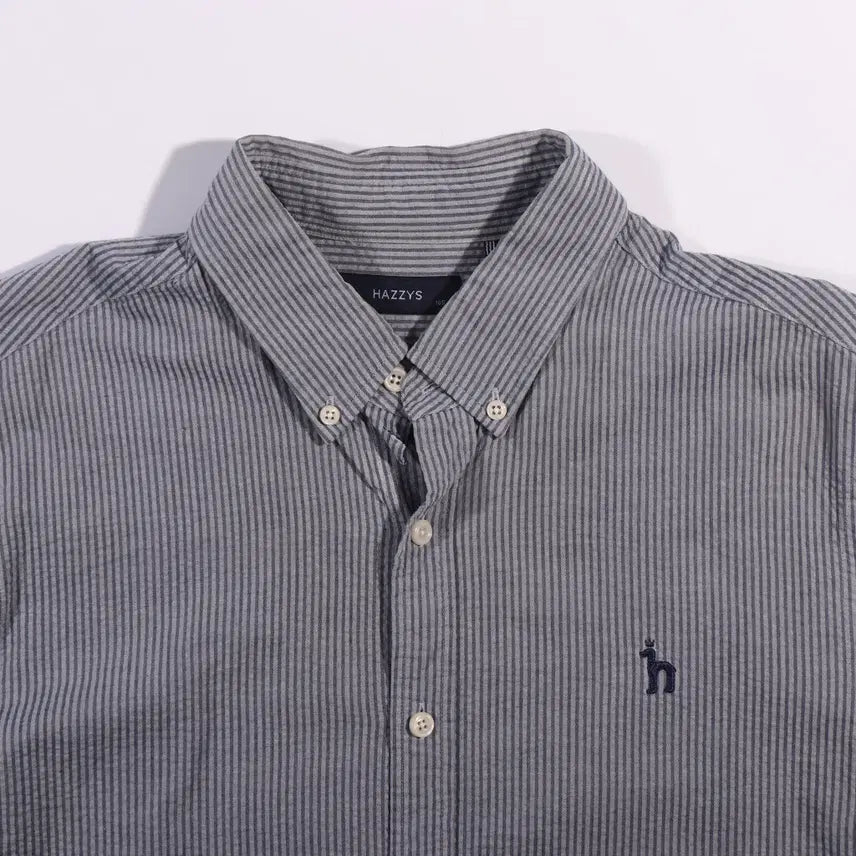 [BUNJANG] Hazzys Striped Shirt B195 / 헤지스 스트라이프 셔츠 B195
