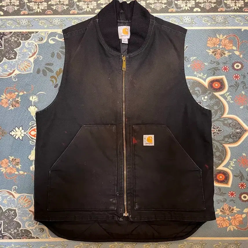 [BUNJANG] Carhartt Duck Canvas Vest Black M / 칼하트 덕 캔버스 베스트 블랙 M