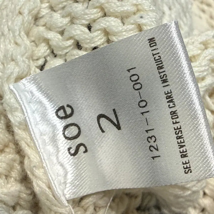 [BUNJANG] Soe Cable Knit Sweater / 소이 케이블 니트 배색 2