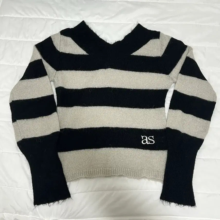 [BUNJANG] As On Pony Stripe Knit / 애즈온 포니 스트라이프 니트