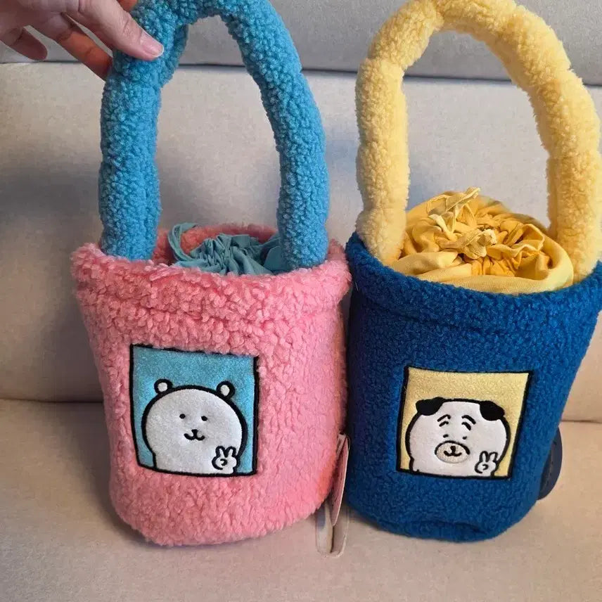 [BUNJANG] Nongdamgom Danggom Pouch Bag / 우정가방 새상품) 정품 농담곰 뽀글이 복조리 가방 담곰이 파우치 핸드백