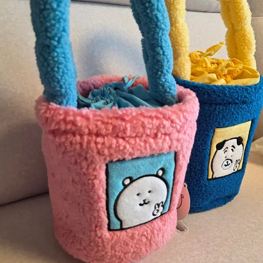 [BUNJANG] Nongdamgom Danggom Pouch Bag / 우정가방 새상품) 정품 농담곰 뽀글이 복조리 가방 담곰이 파우치 핸드백