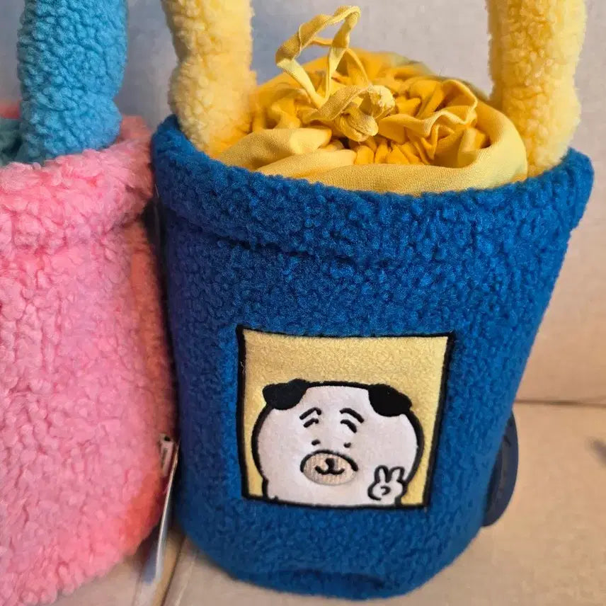 [BUNJANG] Nongdamgom Danggom Pouch Bag / 우정가방 새상품) 정품 농담곰 뽀글이 복조리 가방 담곰이 파우치 핸드백