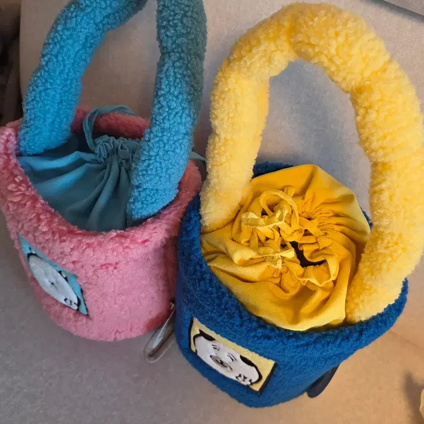 [BUNJANG] Nongdamgom Danggom Pouch Bag / 우정가방 새상품) 정품 농담곰 뽀글이 복조리 가방 담곰이 파우치 핸드백