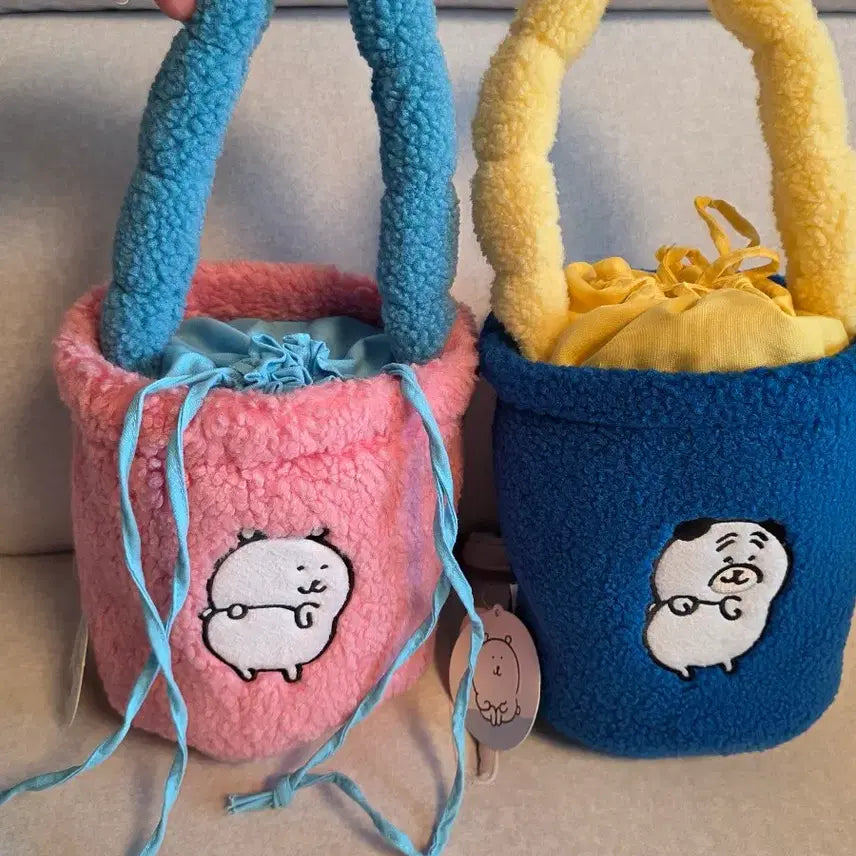 [BUNJANG] Nongdamgom Danggom Pouch Bag / 우정가방 새상품) 정품 농담곰 뽀글이 복조리 가방 담곰이 파우치 핸드백