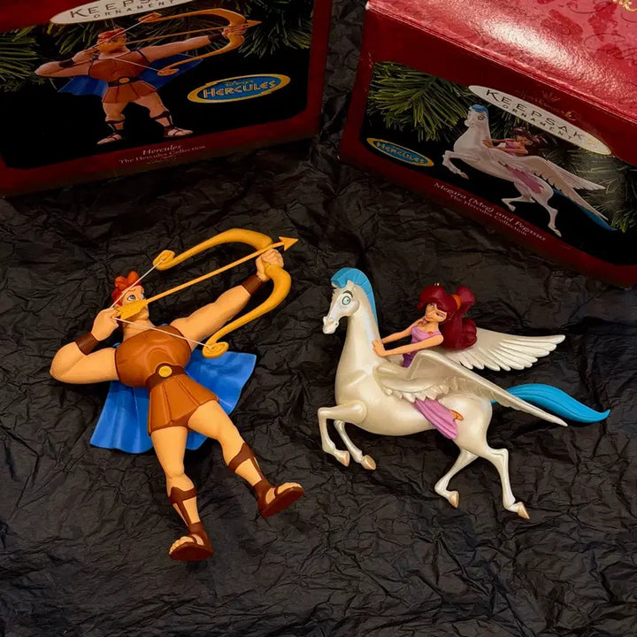 [BUNJANG] Disney Hercules Hallmark Megara &amp; Pegasus Ornament Figure / 세트) 디즈니 헤라클레스 홀마크 오너먼트 메가라 페가수스 빈티지 피규어