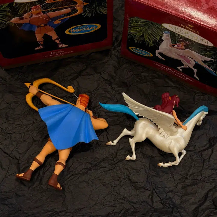 [BUNJANG] Disney Hercules Hallmark Megara &amp; Pegasus Ornament Figure / 세트) 디즈니 헤라클레스 홀마크 오너먼트 메가라 페가수스 빈티지 피규어