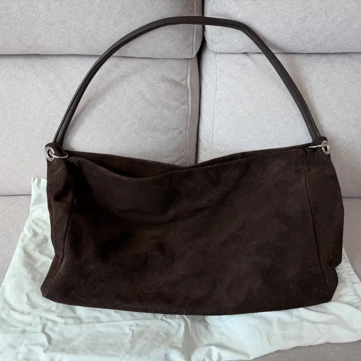 [BUNJANG] Dainit Suede Brown Big Bag / 다이닛 빅백 (스웨이드 브라운) 숄더(짧은) 스트랩 포함