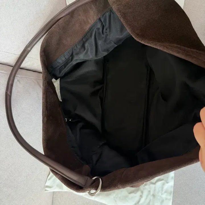 [BUNJANG] Dainit Suede Brown Big Bag / 다이닛 빅백 (스웨이드 브라운) 숄더(짧은) 스트랩 포함