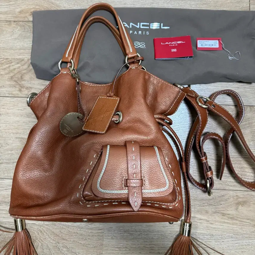 [BUNJANG] Lancel Shoulder &amp; Cross Bag / 란셀 복주머니 숄더&amp;크로스 백 (정품)