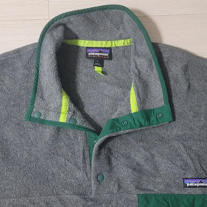 [BUNJANG] Patagonia Synchilla Lightweight Nickel/Green Fleece Jacket / [L] 파타고니아 신칠라 라이트웨이트 니켈/그린