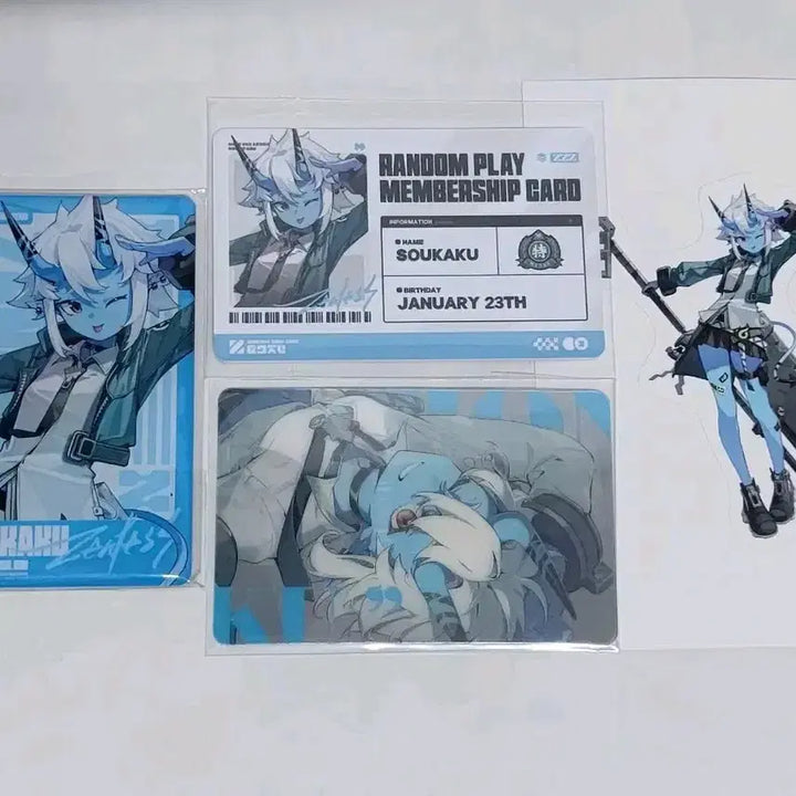 [BUNJANG] Zenless Zone Zero Soukaku Lenticular Card, ID Card, Sticker Bundle Set / 젠레스 존 제로 소우카쿠 렌티큘러 카드 ID 카드 스티커 일괄